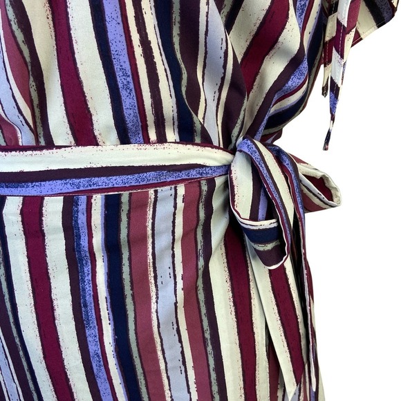 Alex Marie Size Large 2 Piece Top and Wrap Skirt Striped Lagenlook boho modern - Picture 4 of 15